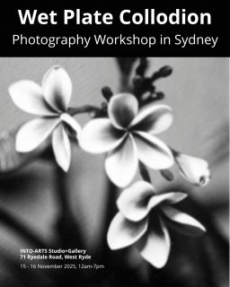 As part of my exhibition, I’m pleased to announce a series of weekend workshops this November in Sydney.
The first one will take place on November 15th and 16th — a two-day course dedicated to learning the art of wet plate photography.
Whether you’re new to analog photography or already experienced with traditional processes, this workshop offers a unique opportunity to explore one of the earliest photographic techniques and create something truly timeless.

Only 4 spots available — contact me through my website or send me a DM to secure yours. #wetplatecollodionphotography #workshopssydney @intoartsstudio #ambrotype #collodion
